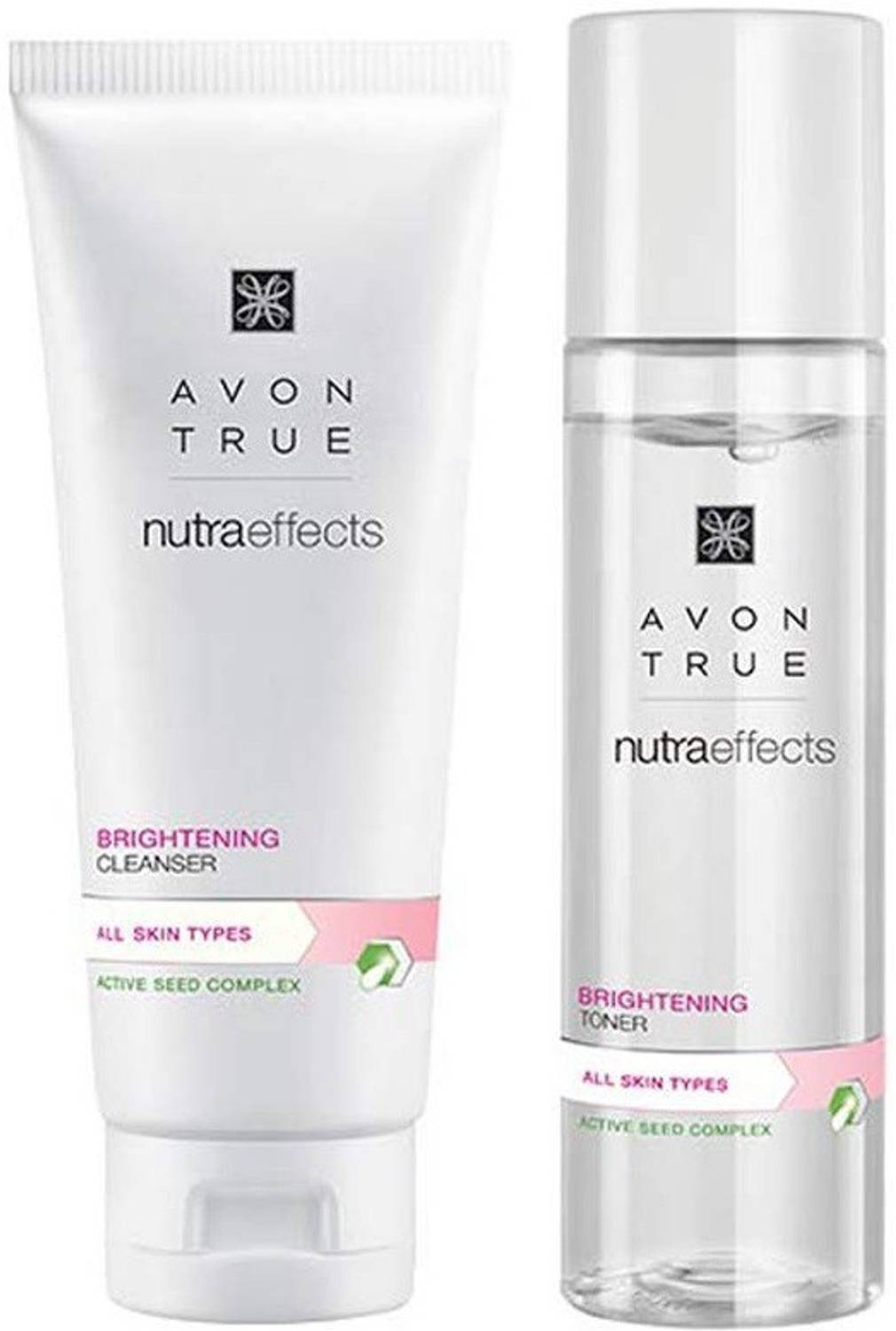avon glutathione toner True Nutraeffects Brightening Cleanser (100 g + 150 ml) Option:1 Pack (15 ct) leaving the skin looking Standing water by a Beauty