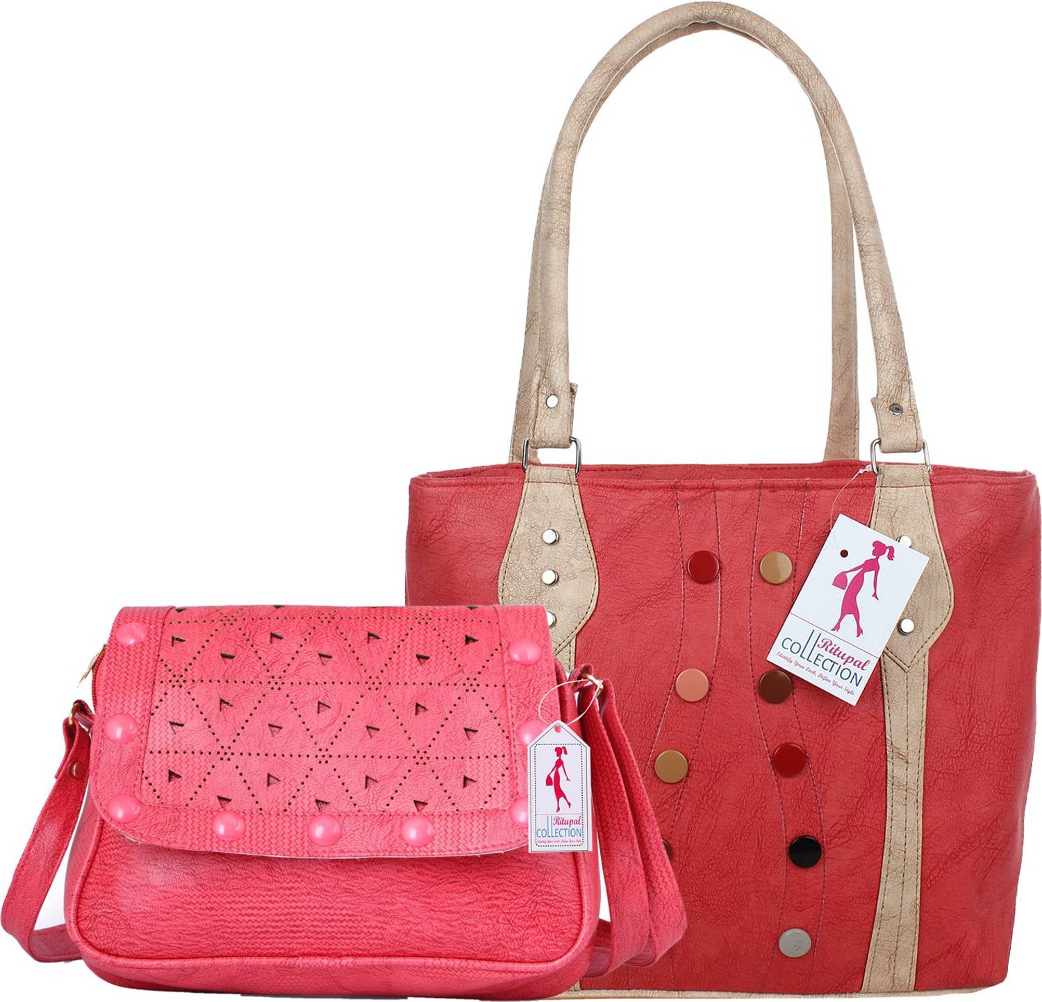 Ritupal COLLECTION Women Red Tote
