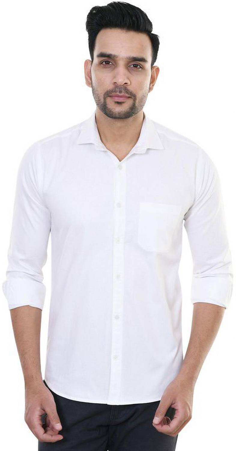 Youth Eleven Men Solid Casual White Shirt