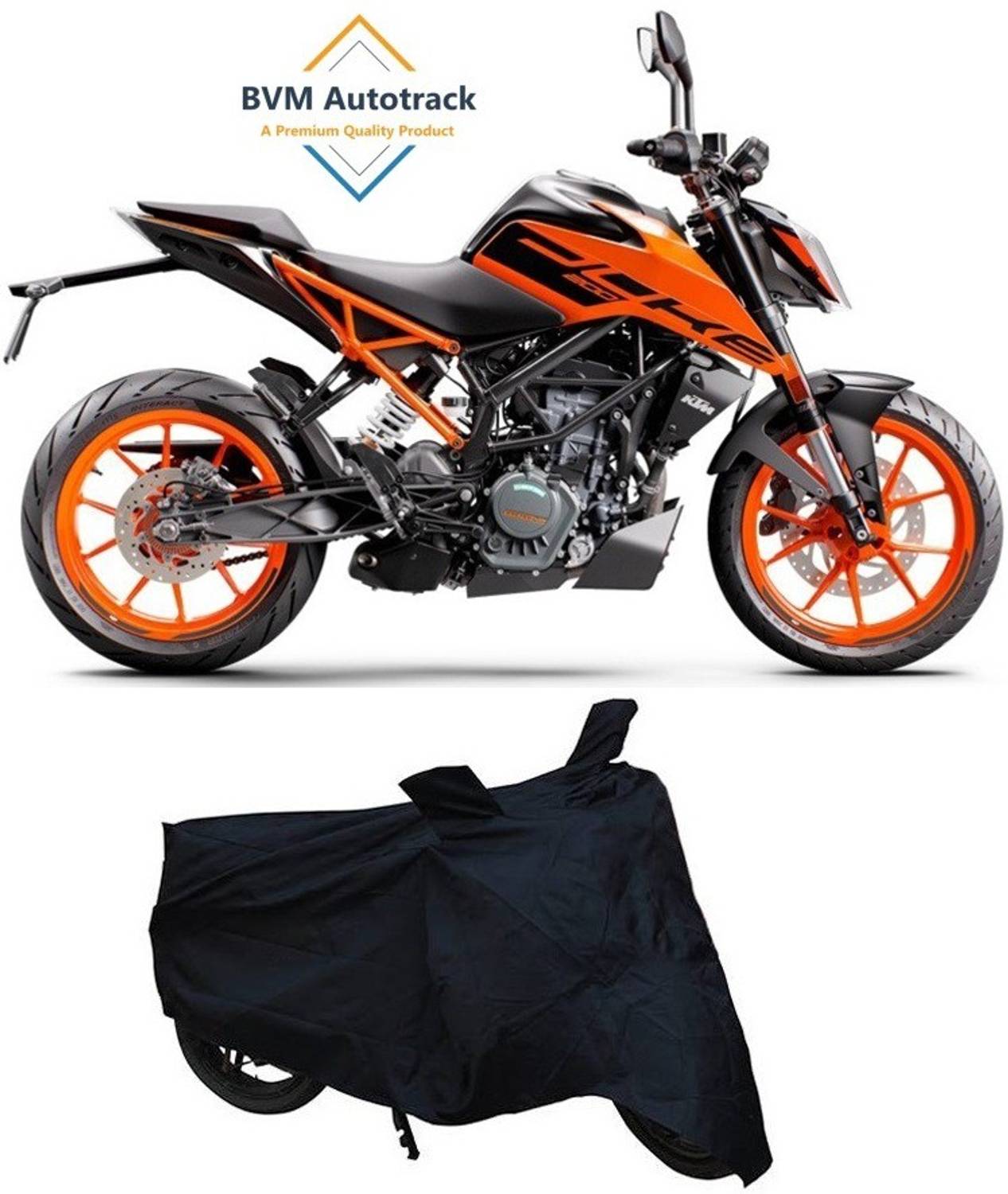 BVM Autotrack Waterproof Two Wheeler Cover for KTM