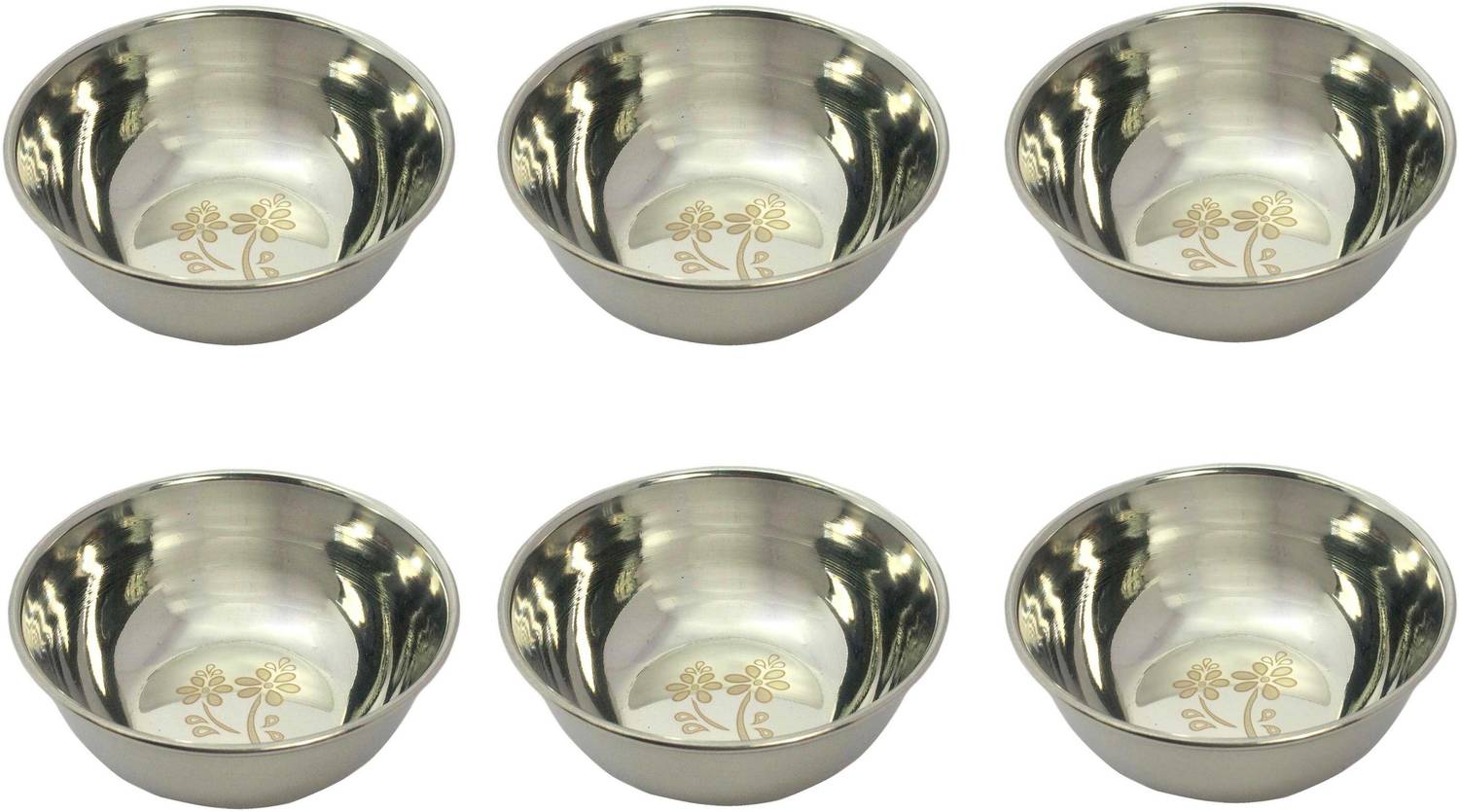 A&H Stainless Steel Vegetable Bowl Medium Size food Grade Serving Dish vati katori