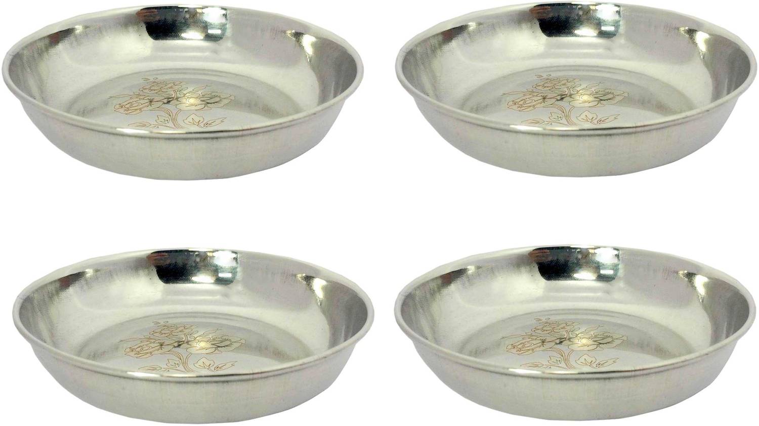 A&H Stainless Steel Dessert Bowl Unbreakable IceCream Halwa Desert serving Bowl katori