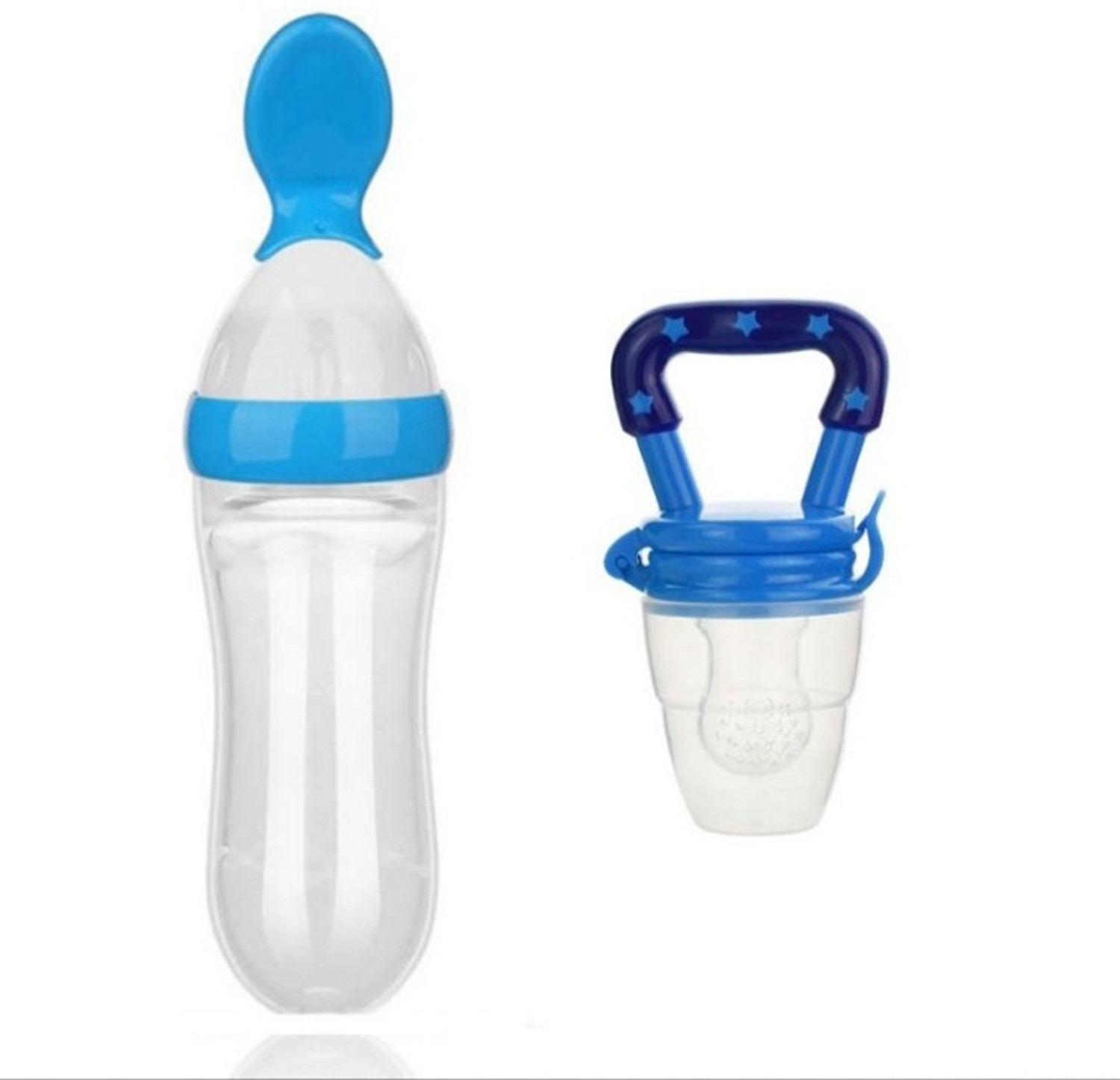 Image of CHILD CHIC FEEDING BOTTLE & FOOD FEEDER ( BLUE ) - 90 ml