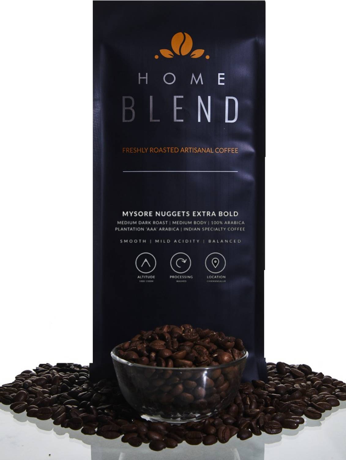HOME BLEND Whole Bean Coffee - Plantation AAA Arabica (100%) - My