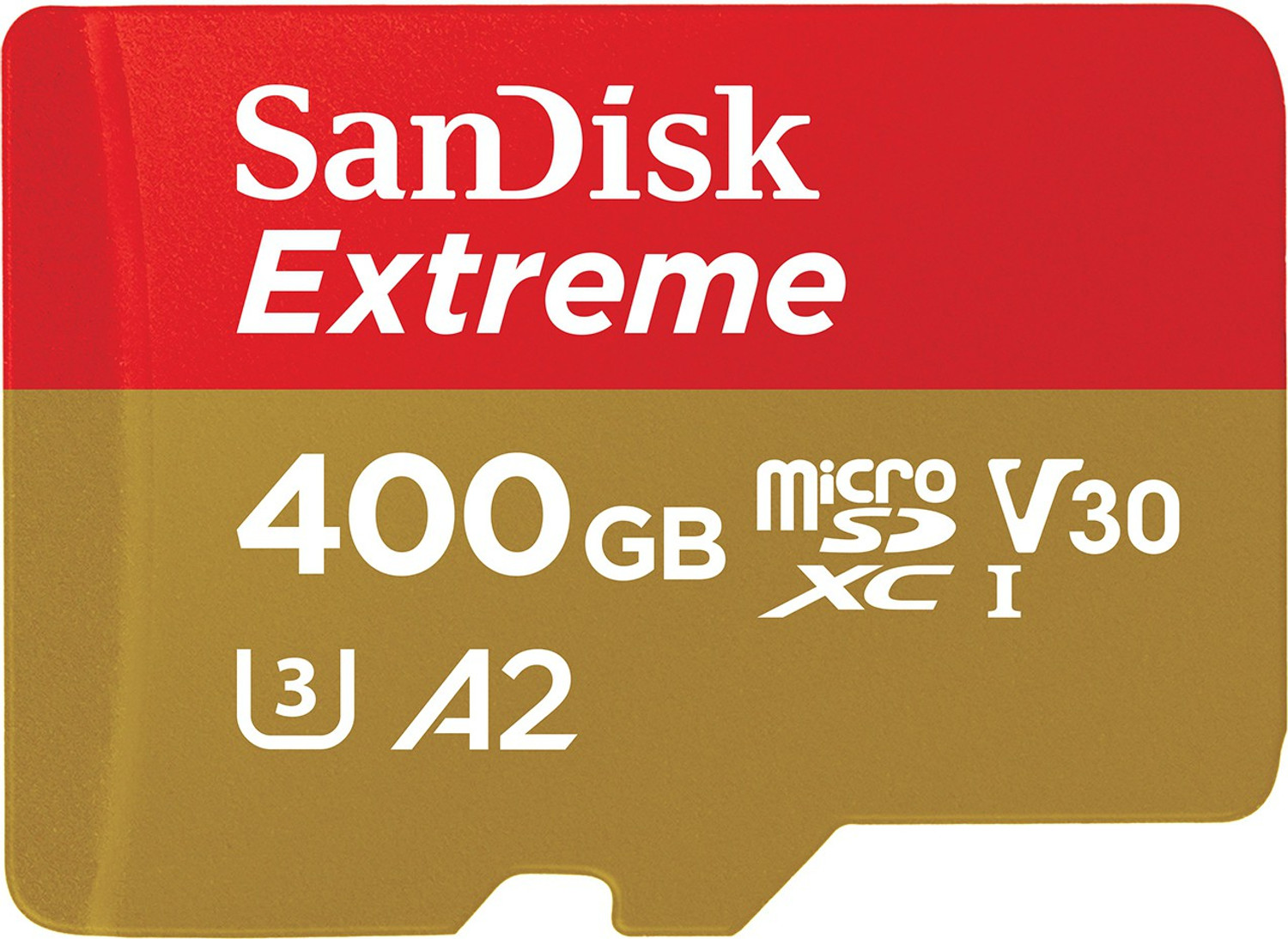 Image of SanDisk SDSQXA1-400G-GN6MN Extreme 400 GB MicroSDXC UHS Class 3 160 Mbps Memory Card Compatible with Camera, Tablet, Mobile