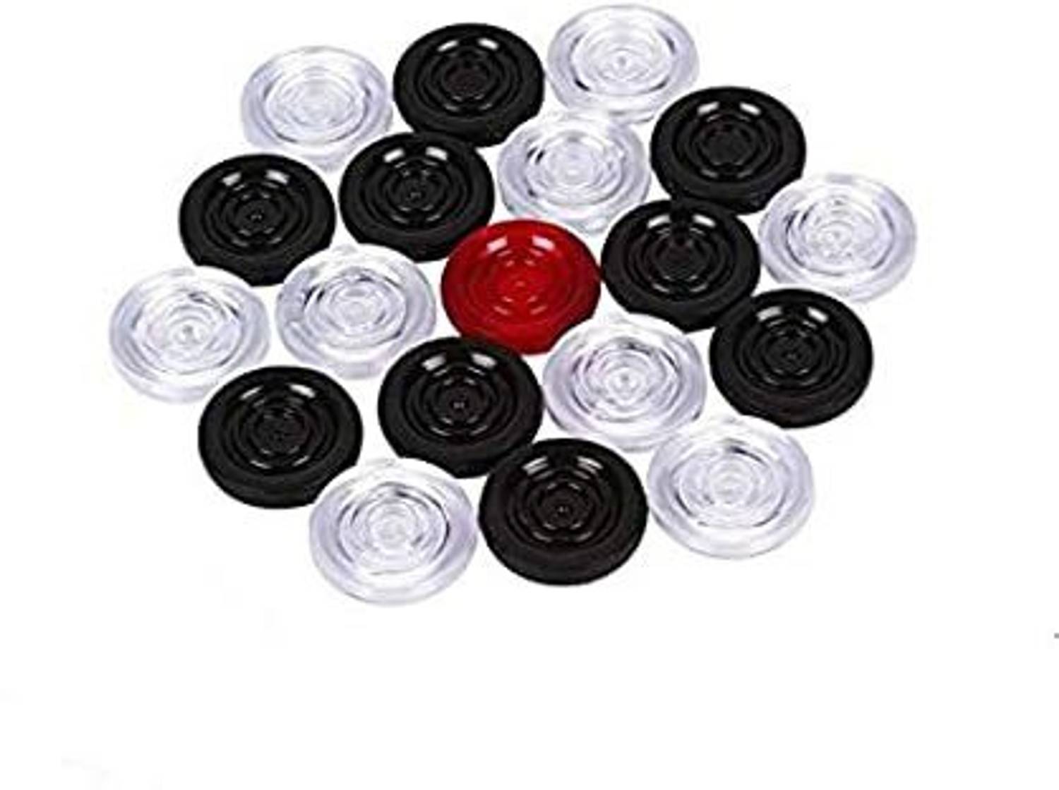 Bixxon BNC-43A PVC Carrom Coins ( pack of 20 ) With Free Stiker Carrom Pawns