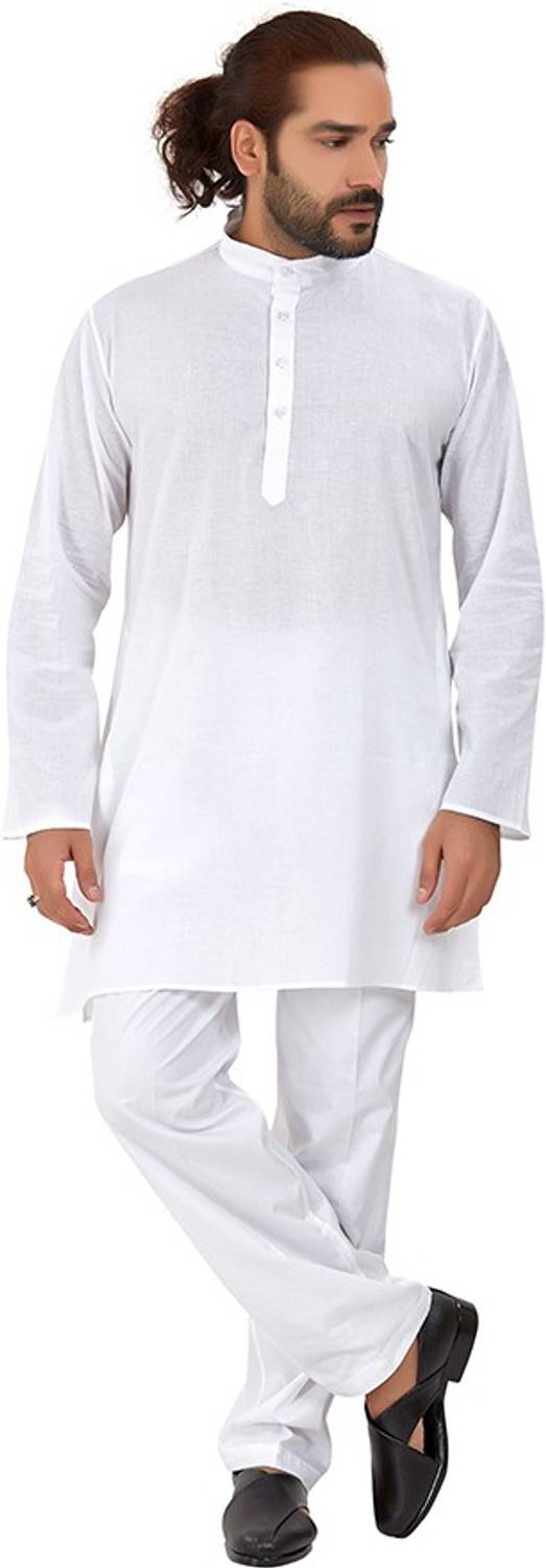 Ajay Arvindbhai Khatri Men Solid Straight Kurta