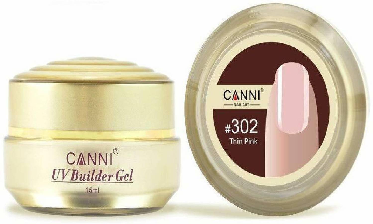 Canni Golden bottle Camouflage thin easy dry UV Soak Off Jelly Nail builder gel extend shaping gel lacquer C_302 C_302_Thin Pink