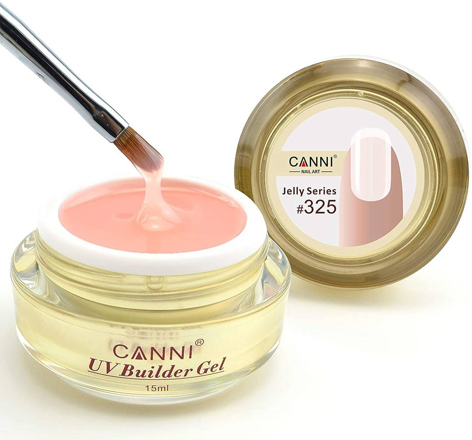 Canni Golden bottle Camouflage thin easy dry UV Soak Off Jelly Nail builder gel extend shaping gel lacquer C_325 C_325