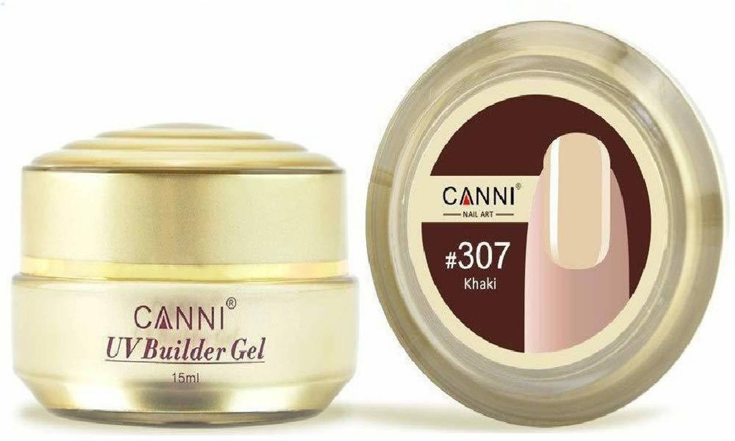 Canni Golden bottle Camouflage thin easy dry UV Soak Off Jelly Nail builder gel extend shaping gel lacquer C_307 C_307_Khaki