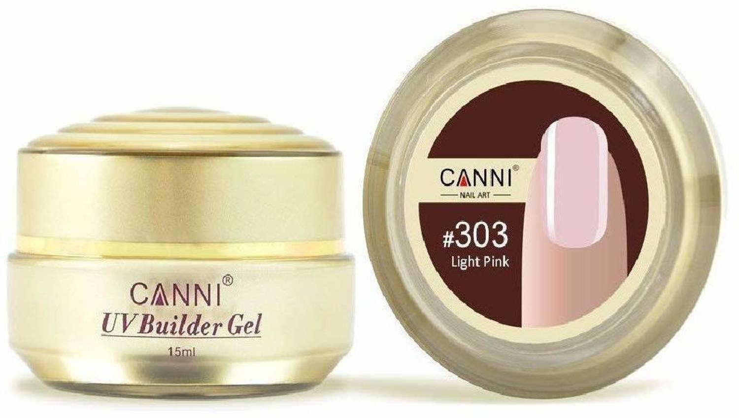 Canni Golden bottle Camouflage thin easy dry UV Soak Off Jelly Nail builder gel extend shaping gel lacquer C_303 C_303_Light Pink