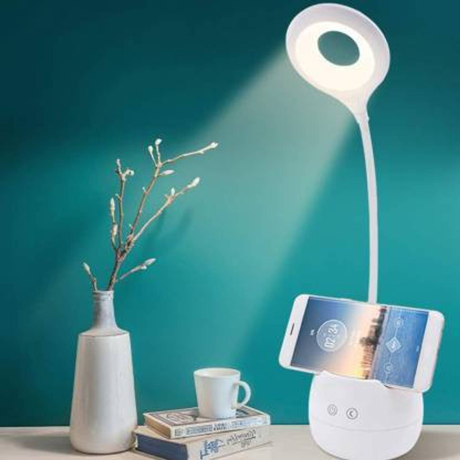 Harshraj Desk Light with 3 Shades Touch Control Light and Mobile