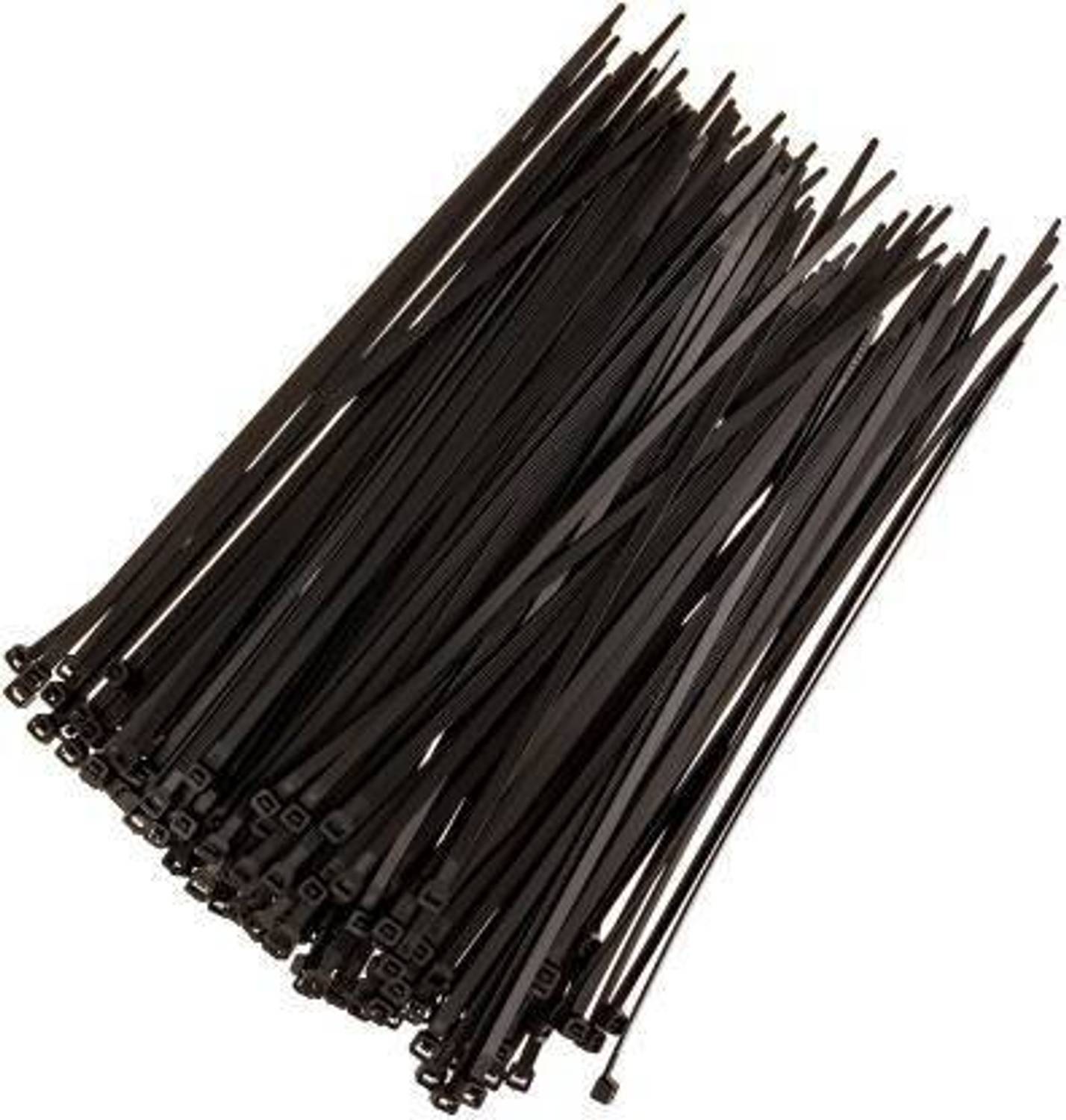 Leyden 100pcs 6 Inch Black Nylon Cable Ties Pack of 100 - Image 1