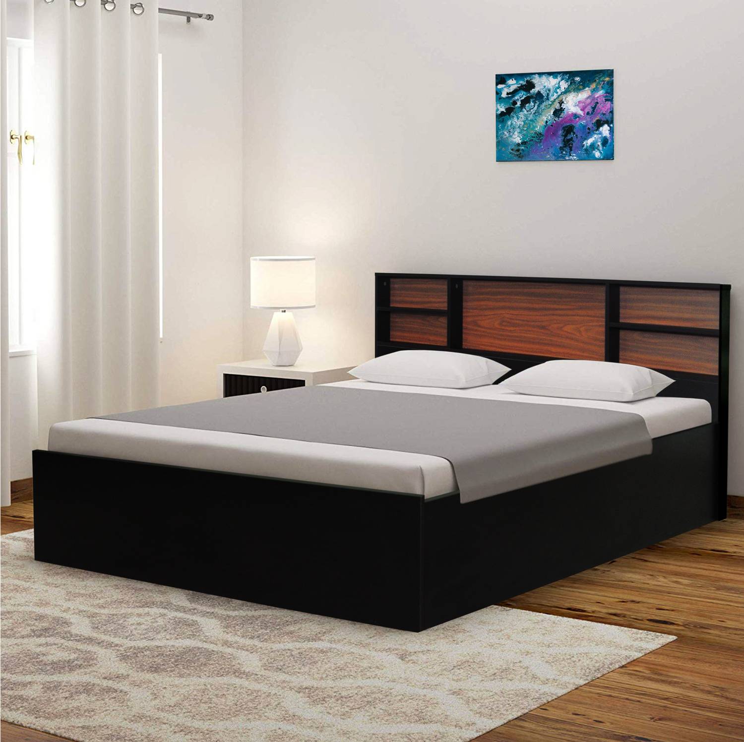 Barewether Canton Engineered Wood Queen Bed, 213.99 cm x 160.78 cm (7.02 ft x 5.27 ft)