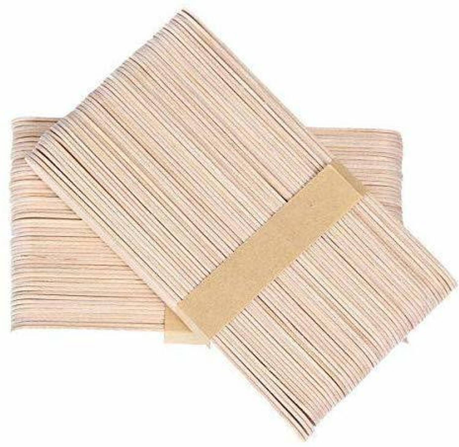 Adorn Wooden Professional Disposable Wax Knife/Spatulas/Applicators | PACK OF 50 Pcs | Strips