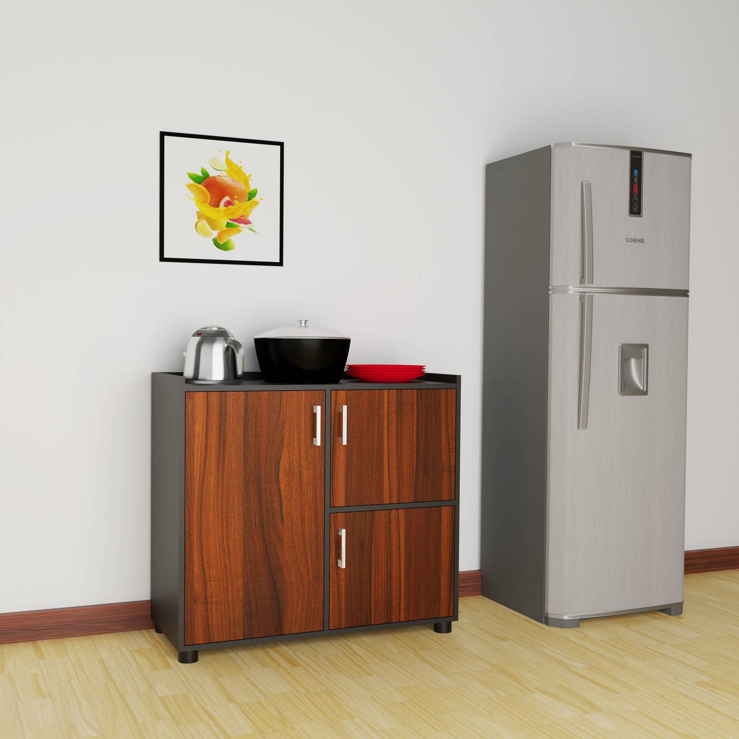 Barewether Engineered Wood Kitchen Cabinet