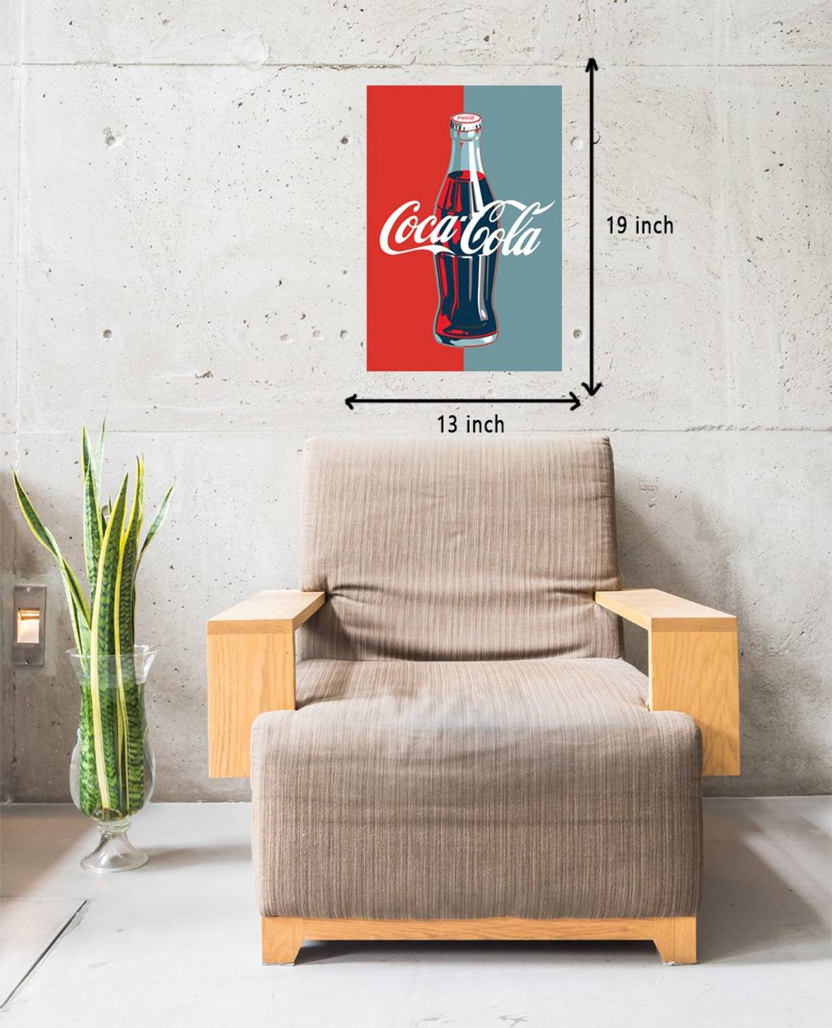 Coca Cola Vintage Art Poster for Room & Office (13 Inch X 19 Inch