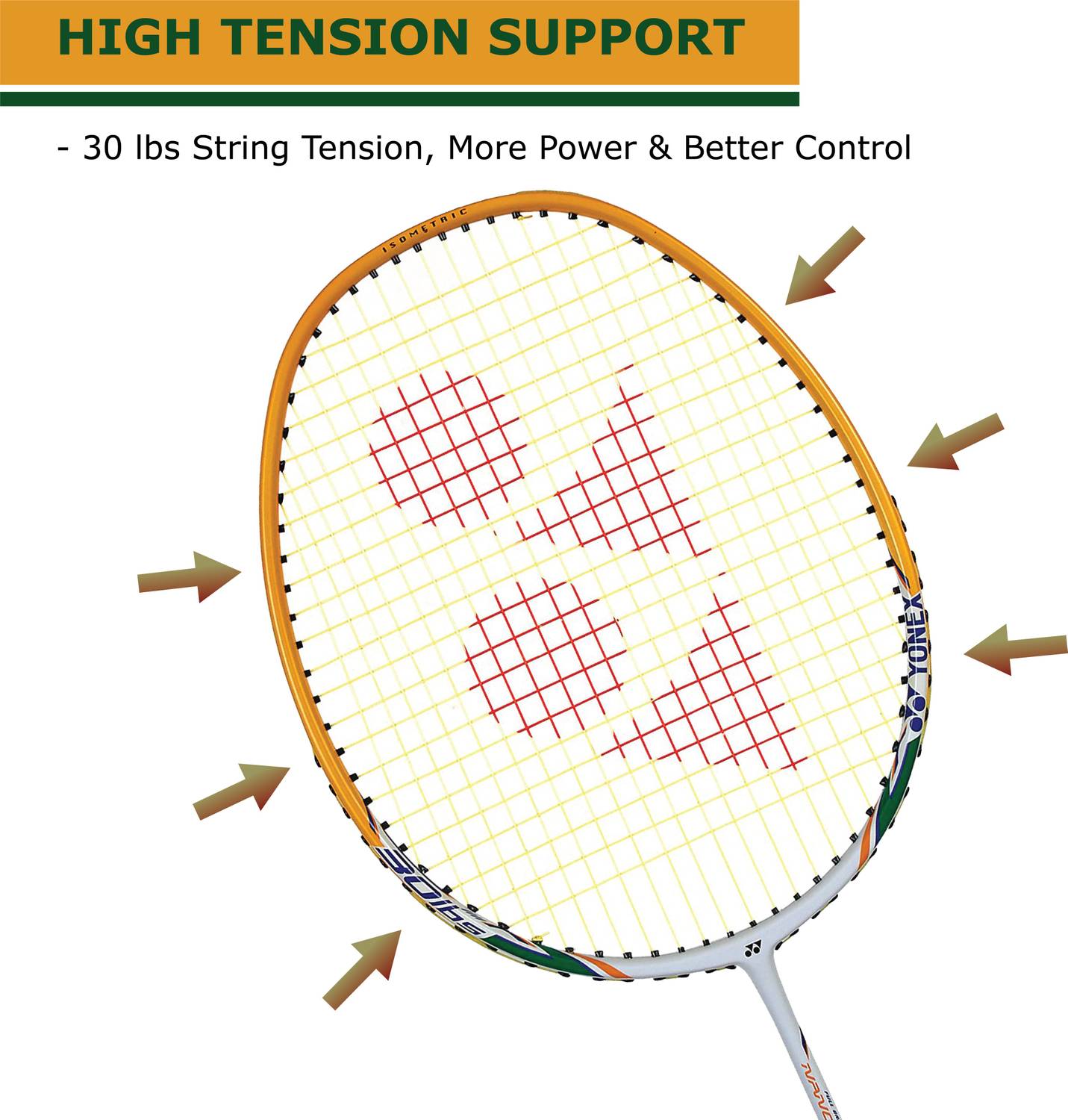 Yonex Nanoray Light 11i Yellow Badminton Racquet (77g, 30lbs) - Image 5