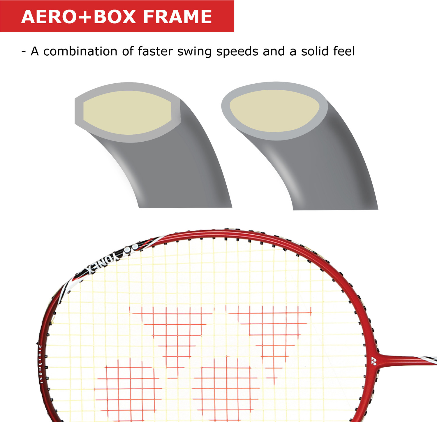 Image of Yonex Arc Saber Light 15i Red Strung Badminton Racquet (Weight: 77g, Tension: 30 lbs)