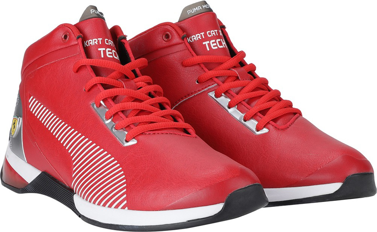 Image of PUMA Scuderia Ferrari Race Kart Cat-X Mid Motorsport Sneakers For Men