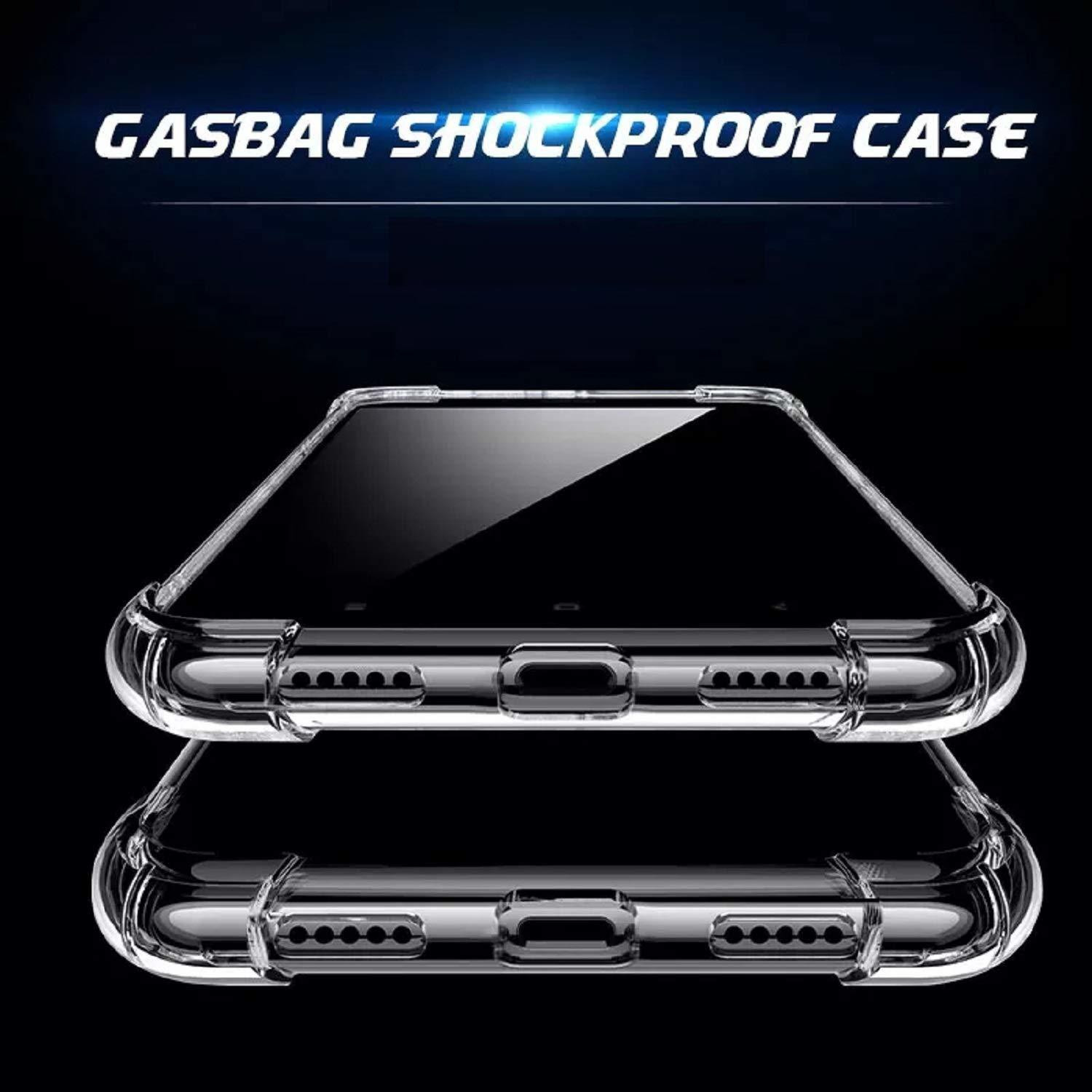 Image of techaspire Back Cover for Realme Narzo 50a plain transparent back cover case camera protection
