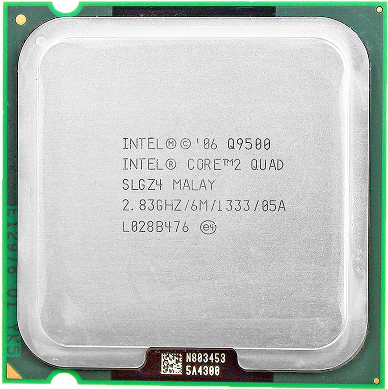 Image of Intel Quad core Q9500 2.83 GHz Upto 2.83 GHz LGA 775 Socket 4 Cores 4 Threads 6 MB Smart Cache Desktop Processor