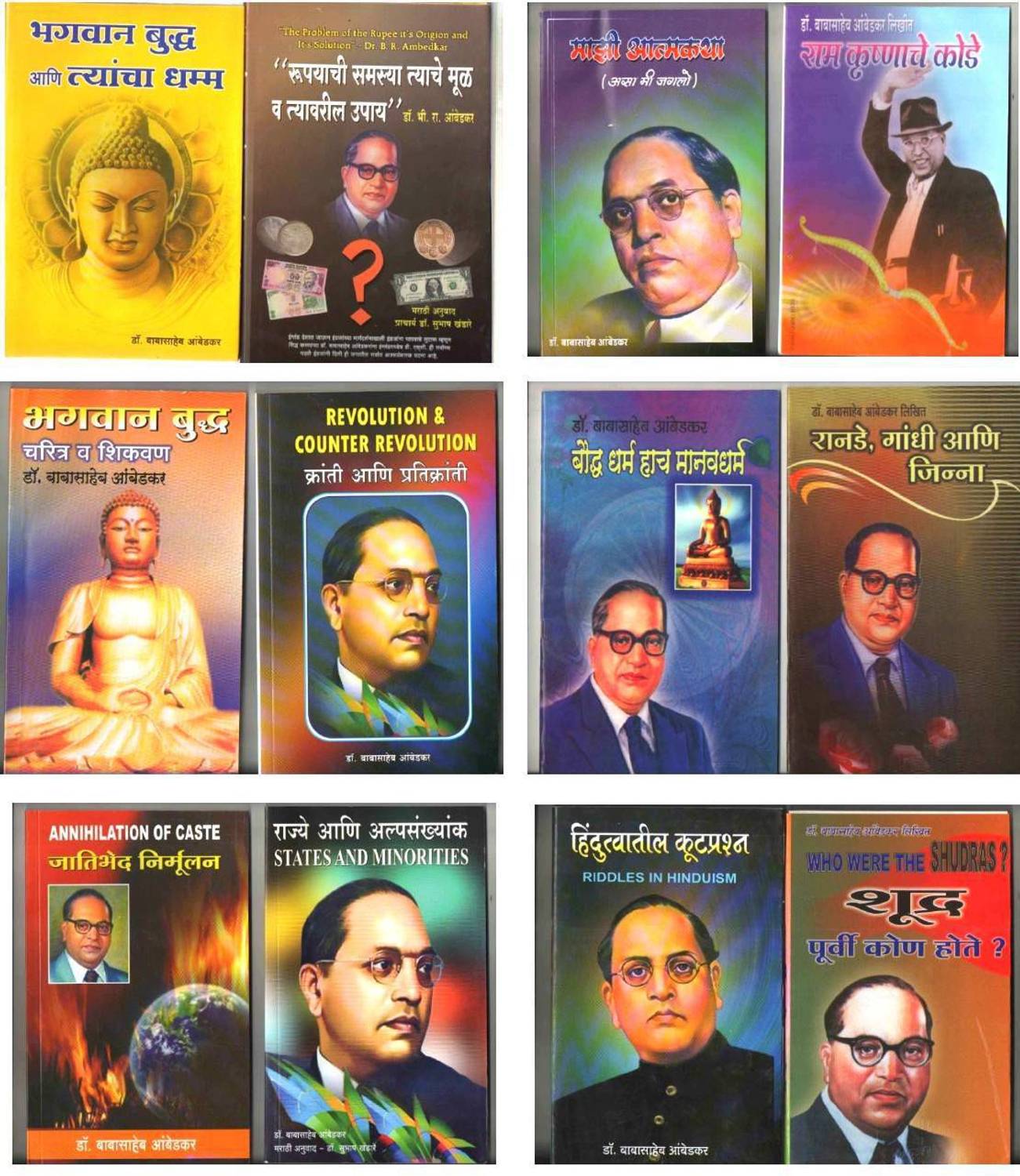 Dr. B. R. Ambedkar's Best Books ( 19 Books Set ) (Bundle, Marath