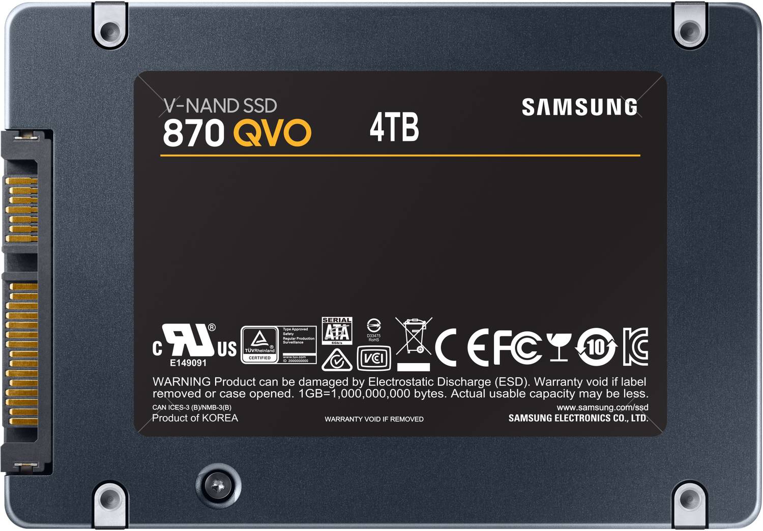 Samsung 870 QVO 1 TB Laptop, Desktop Grey SATA Internal Solid