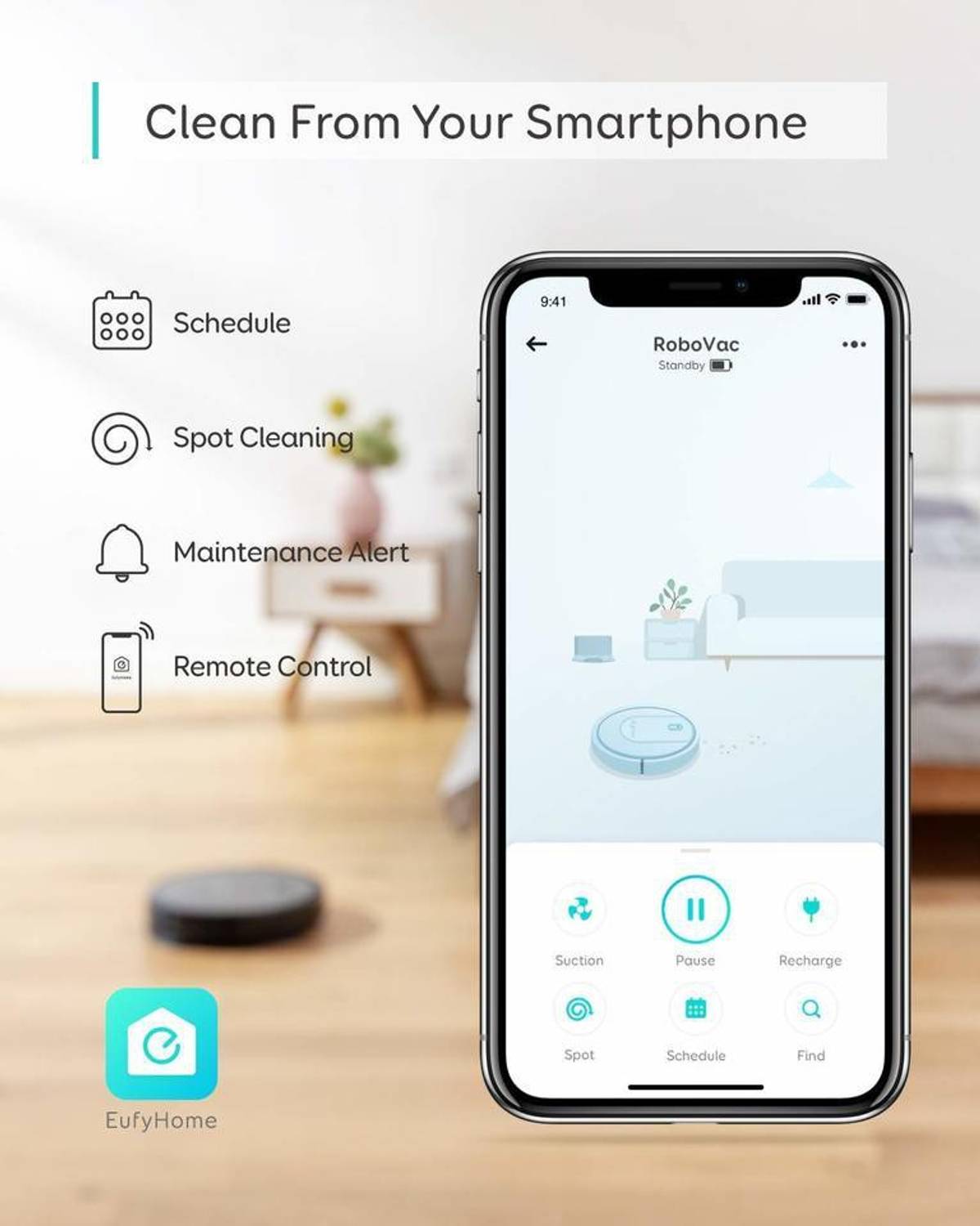 Eufy by Anker Robovac G10 Hybrid Robotic Floor Cleaner with