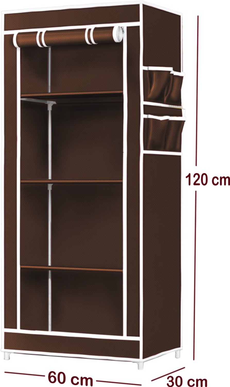 Image of thos 4 Shelves Carbon Steel Collapsible Wardrobe