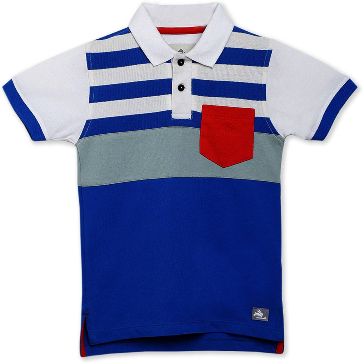 Nitt Hyman  - Cherry Crumble Boys Striped Polycotton Regular T Shirt