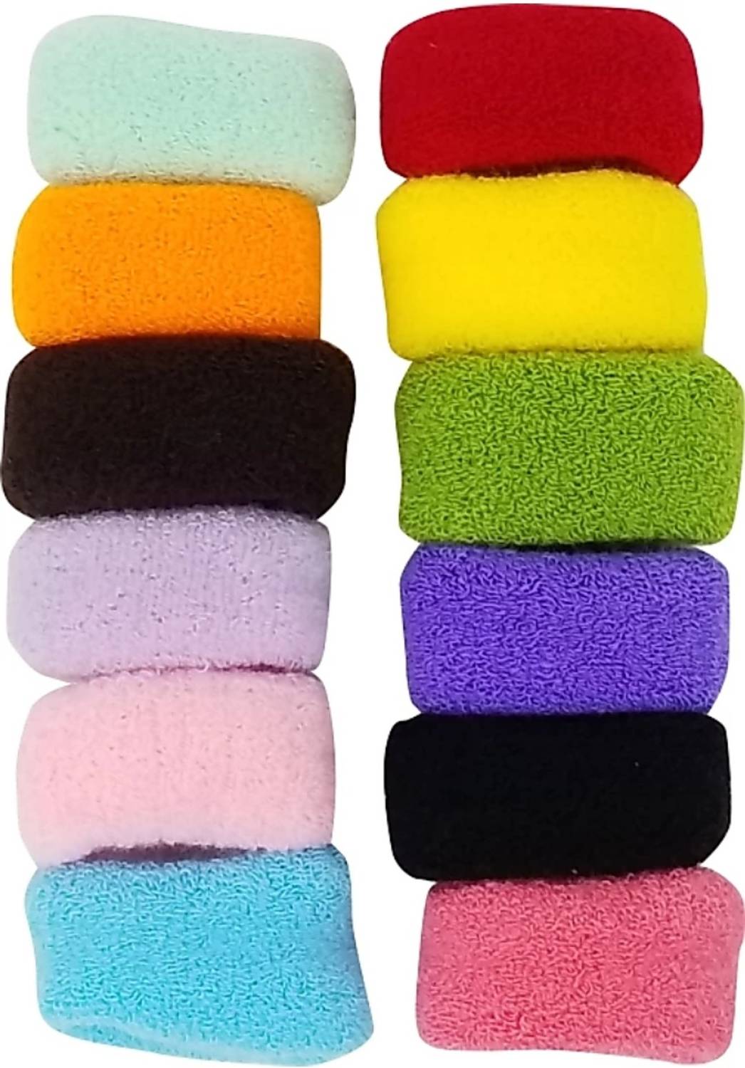 alamodey 12 pieces Big Size Rubber Band for Girls / Ladies Rubber Band