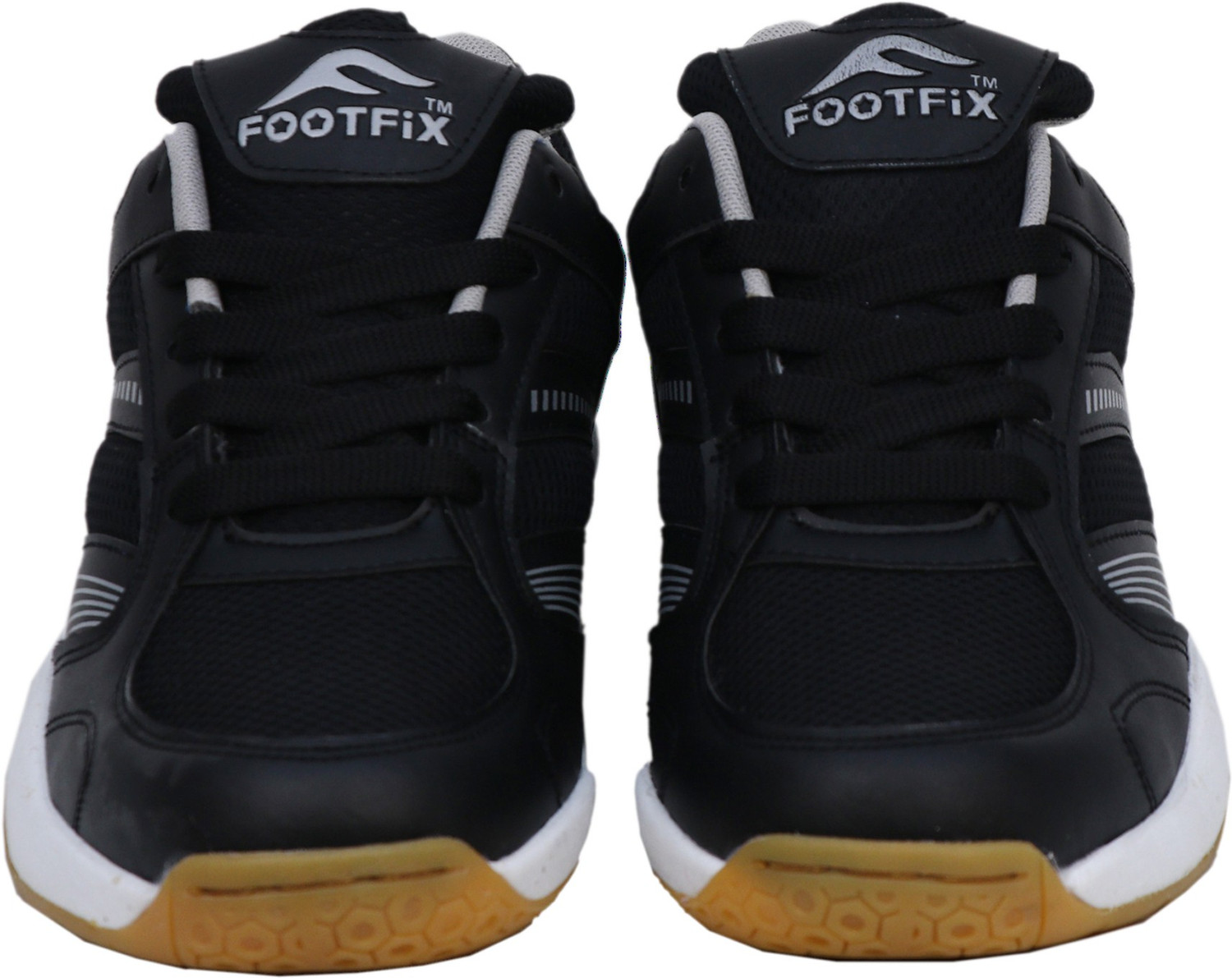 Image of FOOTFIX Men's SPECTRUM Black Badminton Shoes For Men Badminton Shoes For Men