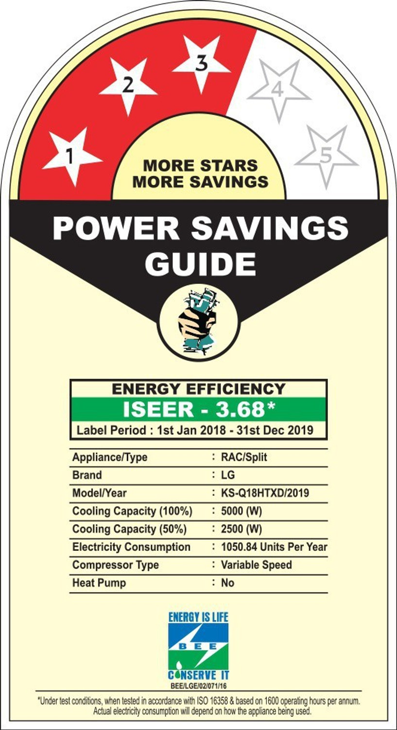 Image of LG 2018 Model 1.5 Ton 3 Star Split Dual Inverter AC