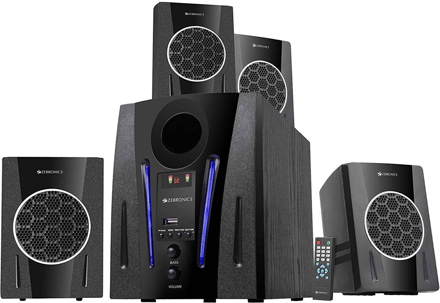 ZEBRONICS ZEB-BT2750RUF 60 W Bluetooth Home Theatre (Black, 4.1 C