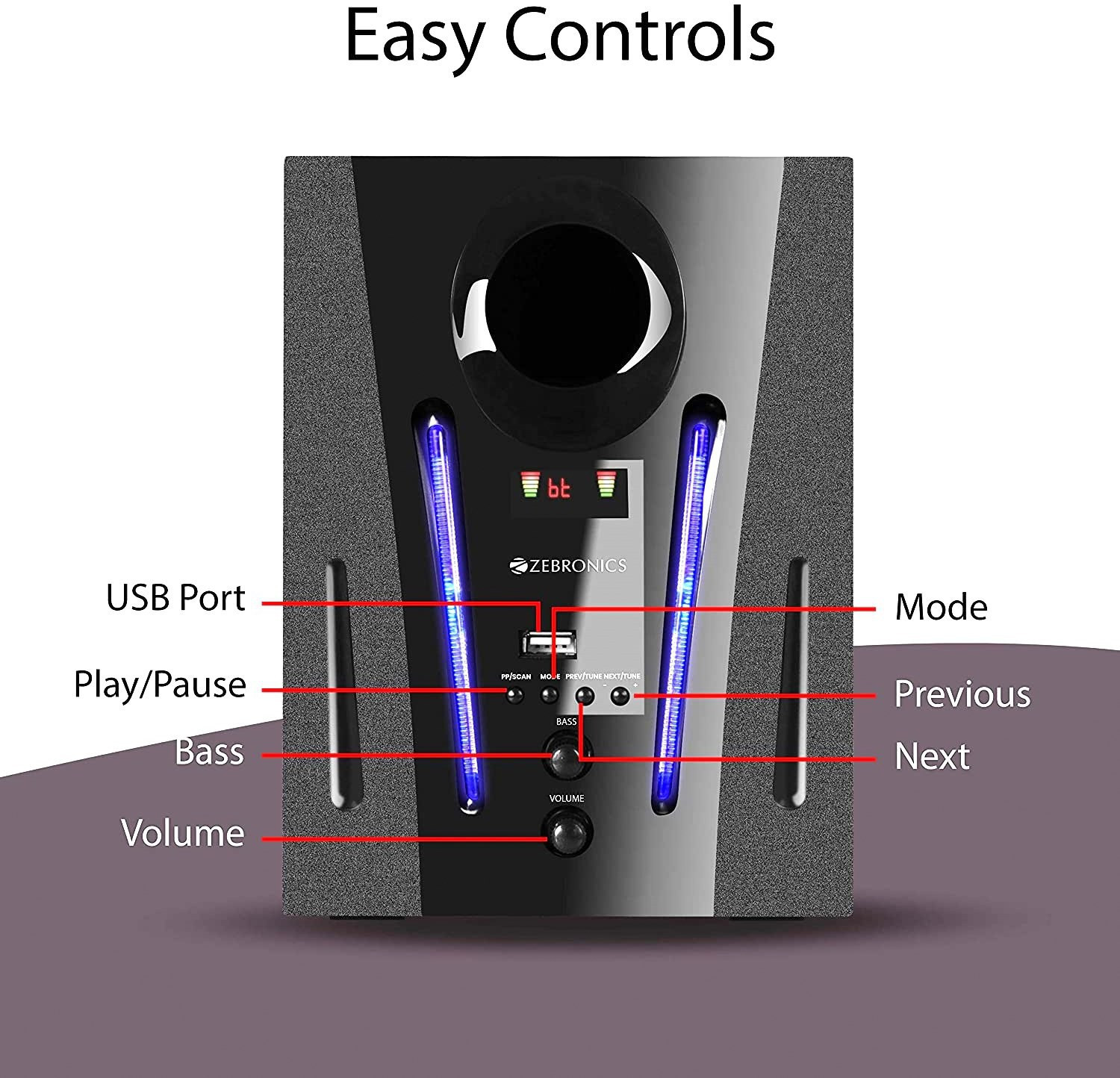 Image of ZEBRONICS ZEB-BT2750RUF 60 W Bluetooth Home Theatre