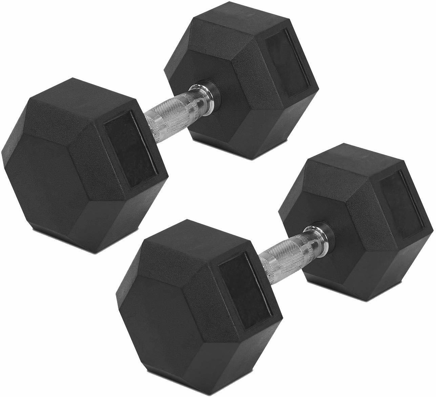 Image of GTX RUBBER HEX DUMBBELLS 2KG Fixed Weight Dumbbell