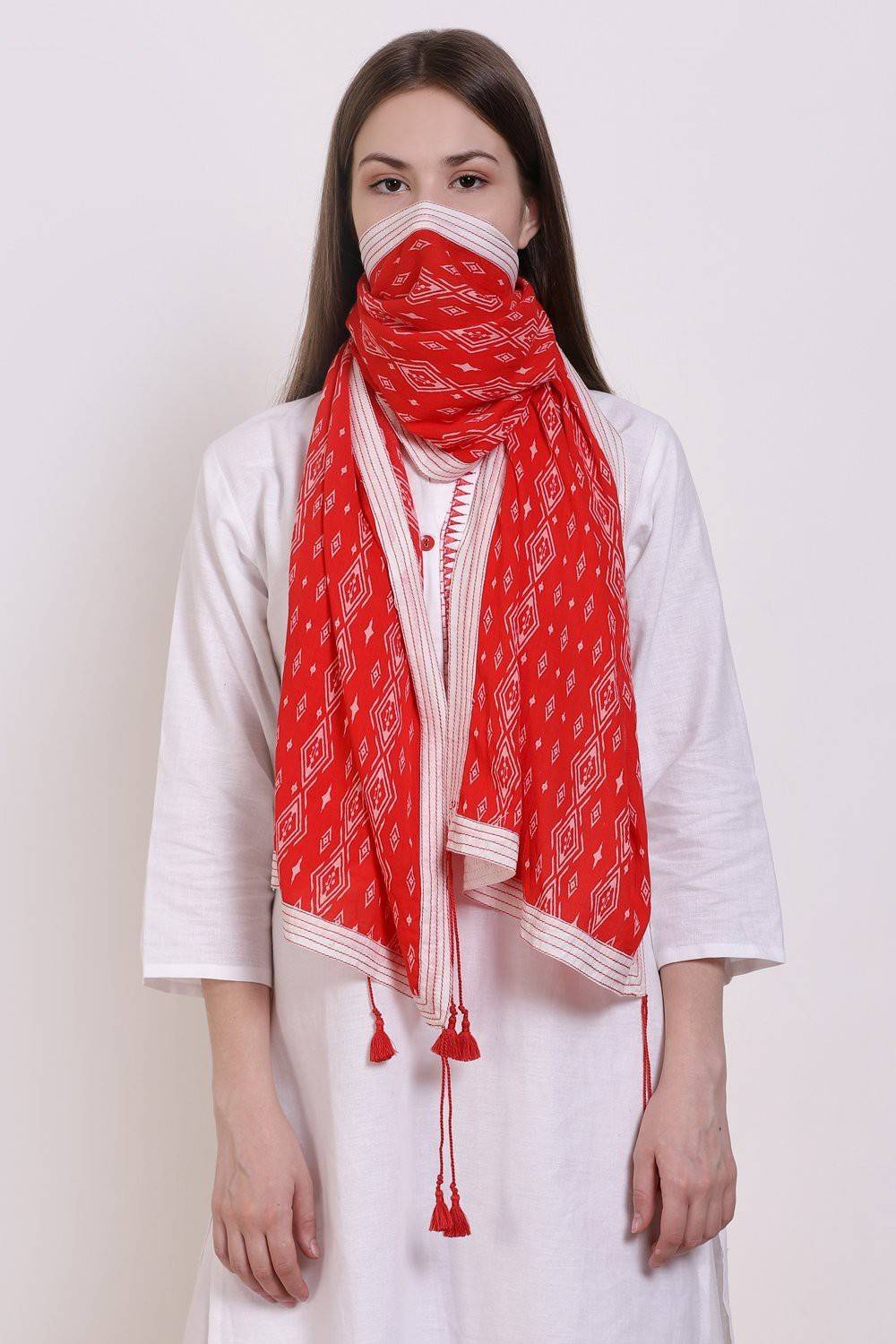 BIBA Pure Cotton Printed Women Dupatta