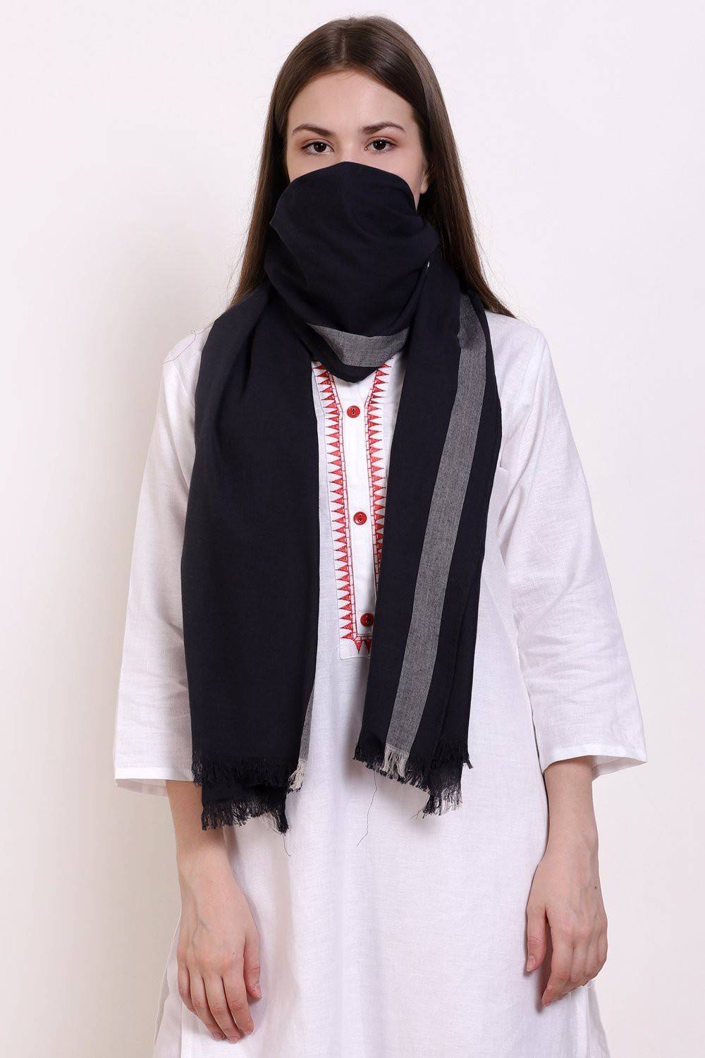 BIBA Pure Cotton Solid Women Dupatta