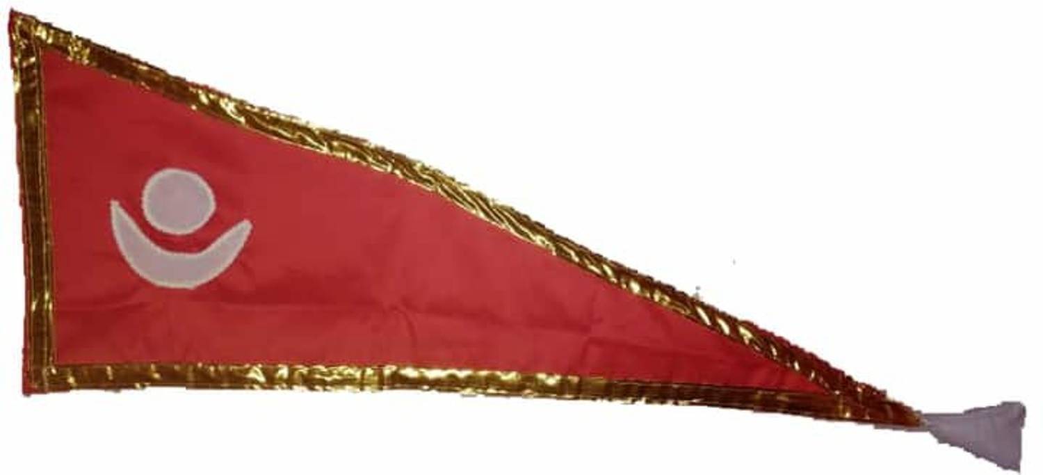 Temple Flag Outdoor Flag 50.8 cm x 121.9 cm by Ayushkacrafts