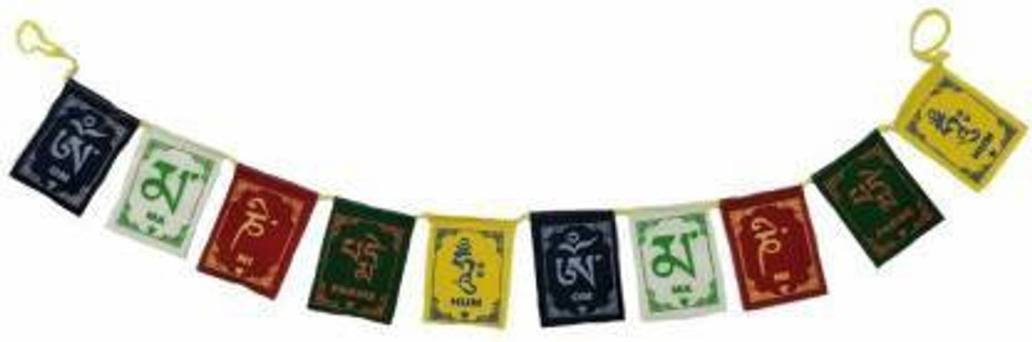 8.5 X 11 cms and 90 cm long Tibetan Prayer Flags Outdoor Flag 11.4 cm x 1.3 cm by Auto MT