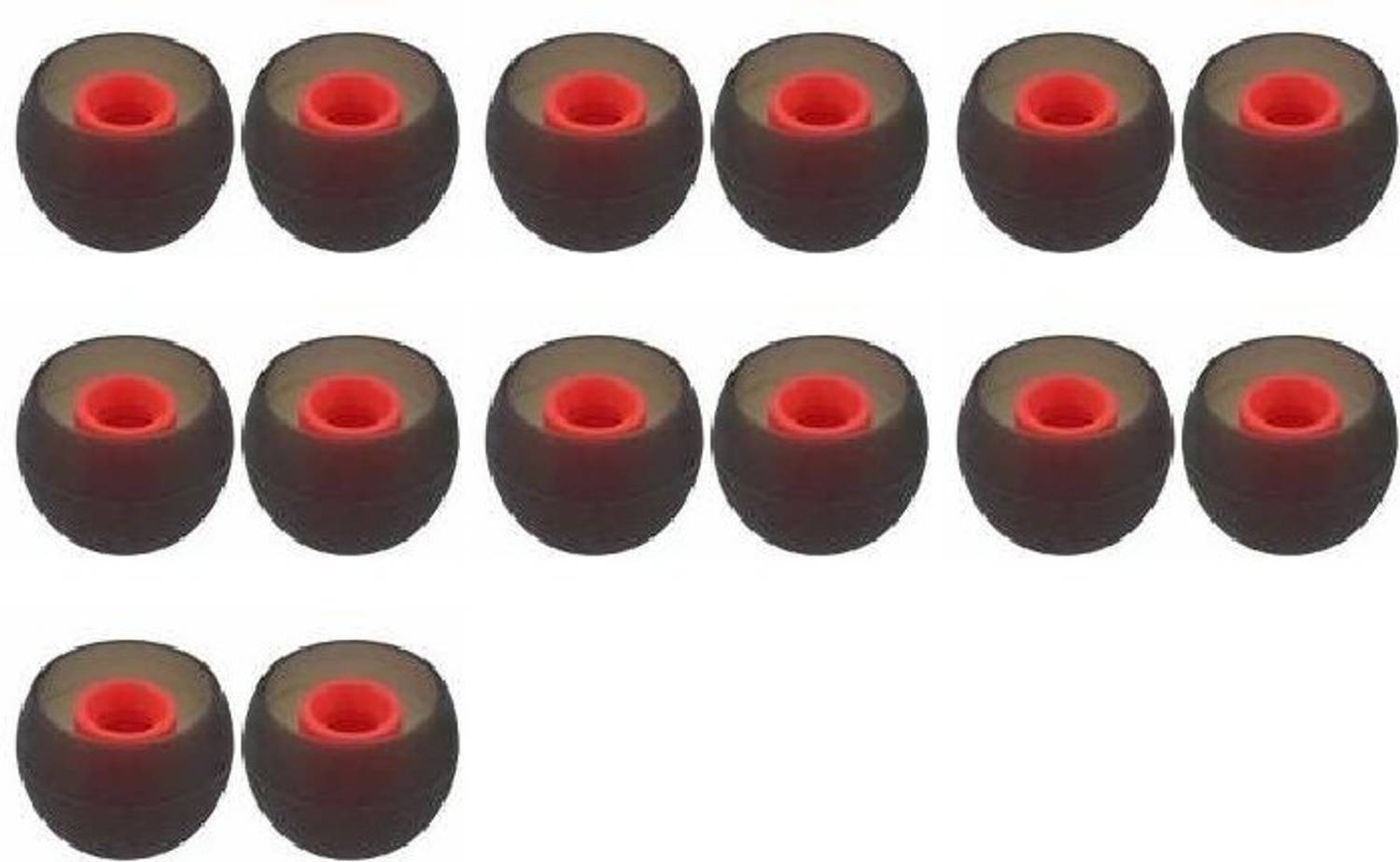 BBS PRO Red 14 pcs Earbuds Rubber earphone tips replacement headphone ear cushion ear buds for bluetooth earphones, Eartips In The Ear Headphone Cushion
