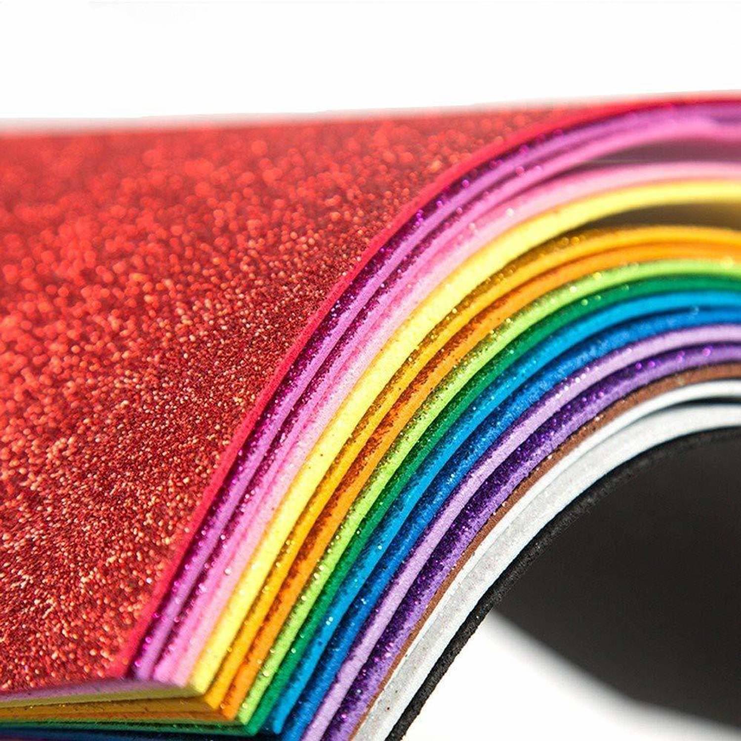 ABNExports Sticky A4 Size Glitter Sparkles Foam Sheet Pack of 10 Sheets 30 cm Acrylic Sheet