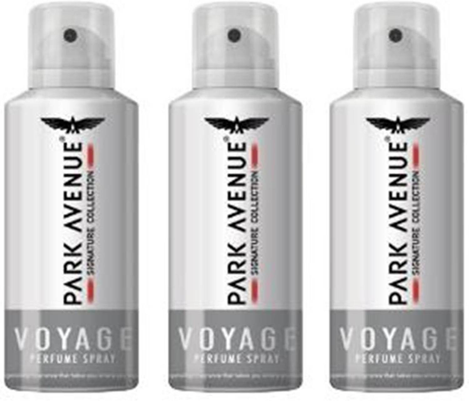 PARK AVENUE VOYAGE Deodorant Spray - For Men (390 ml, Pack of 3