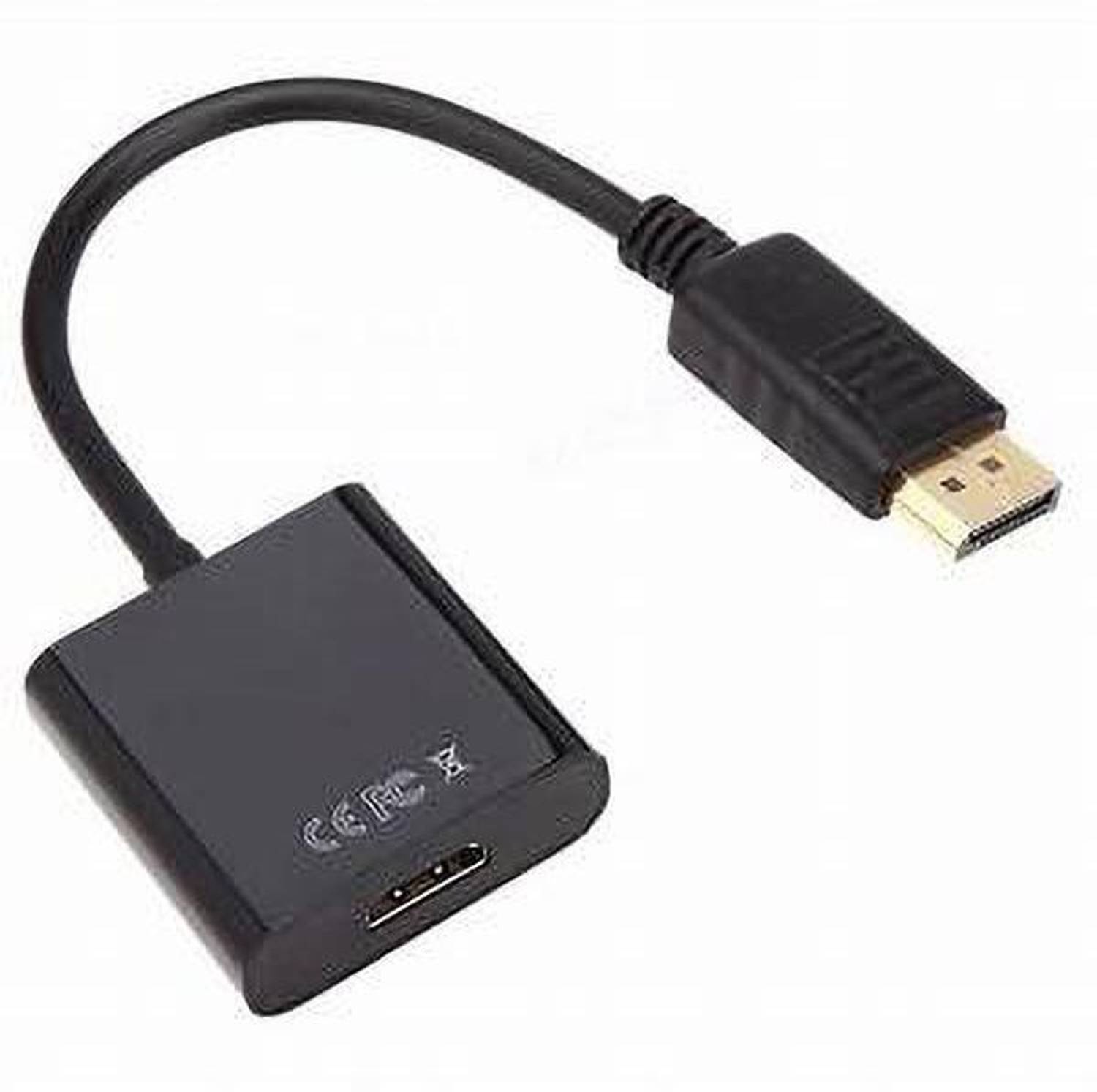 Readytech TV-out Cable DP To Hdmi Adapter Cable Hdmi Cable (Compatible with Computer & TV, Black, One Cable)