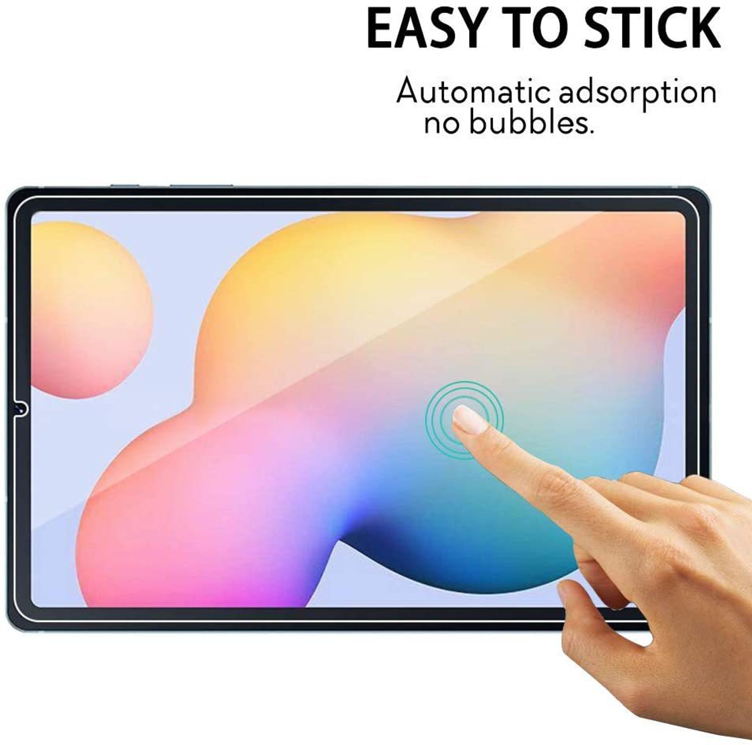 Image of Mersal Edge To Edge Tempered Glass for Samsung Galaxy Tab S6 Lite 10.4 inch, (Premium Edge To Edge Full Glue Branded Glass)