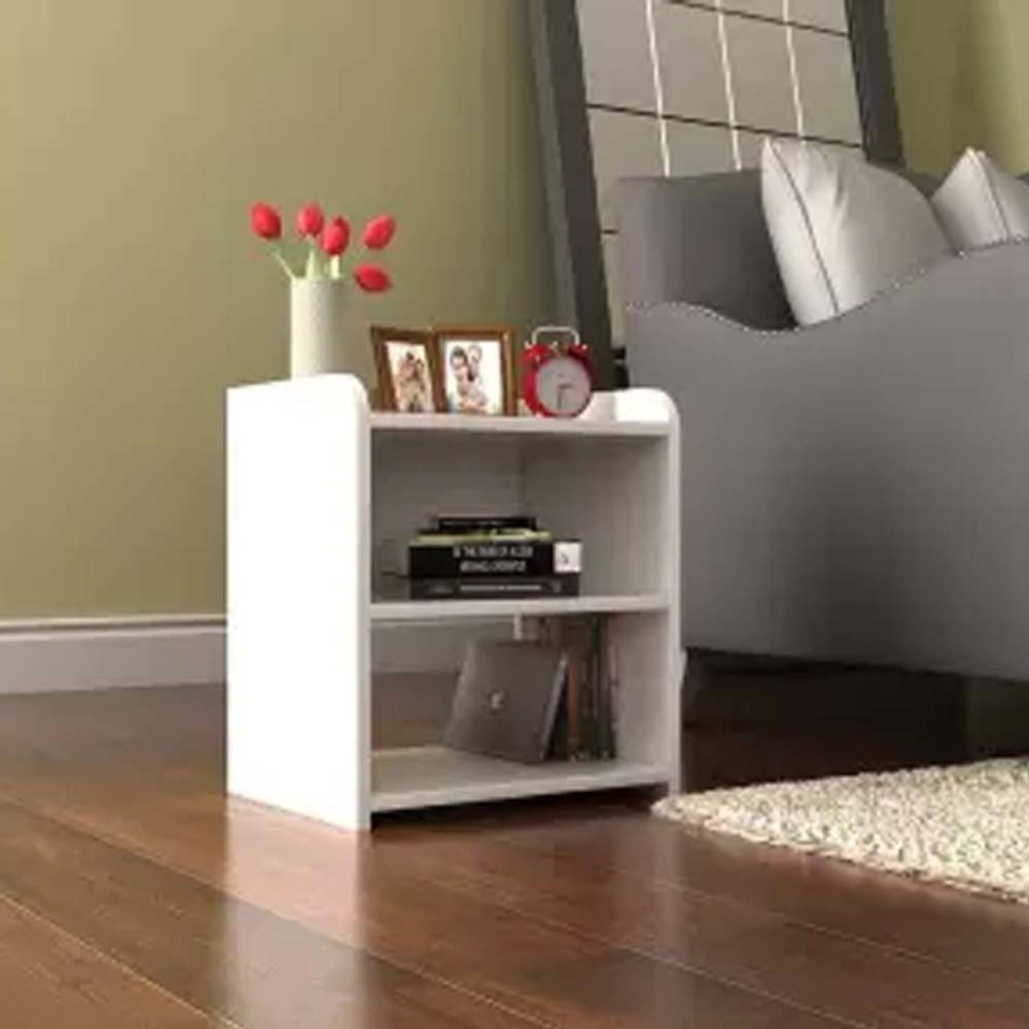 INDIAN DECOR SZY Wooden Bedside Table Engineered Wood Bedside Tab