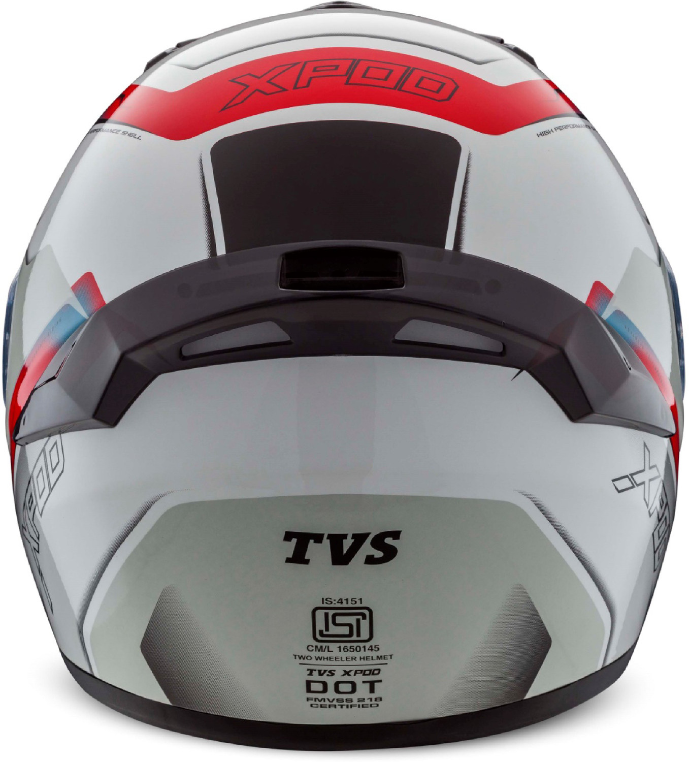 Image of TVS XPOD Speedy White Motorbike Helmet