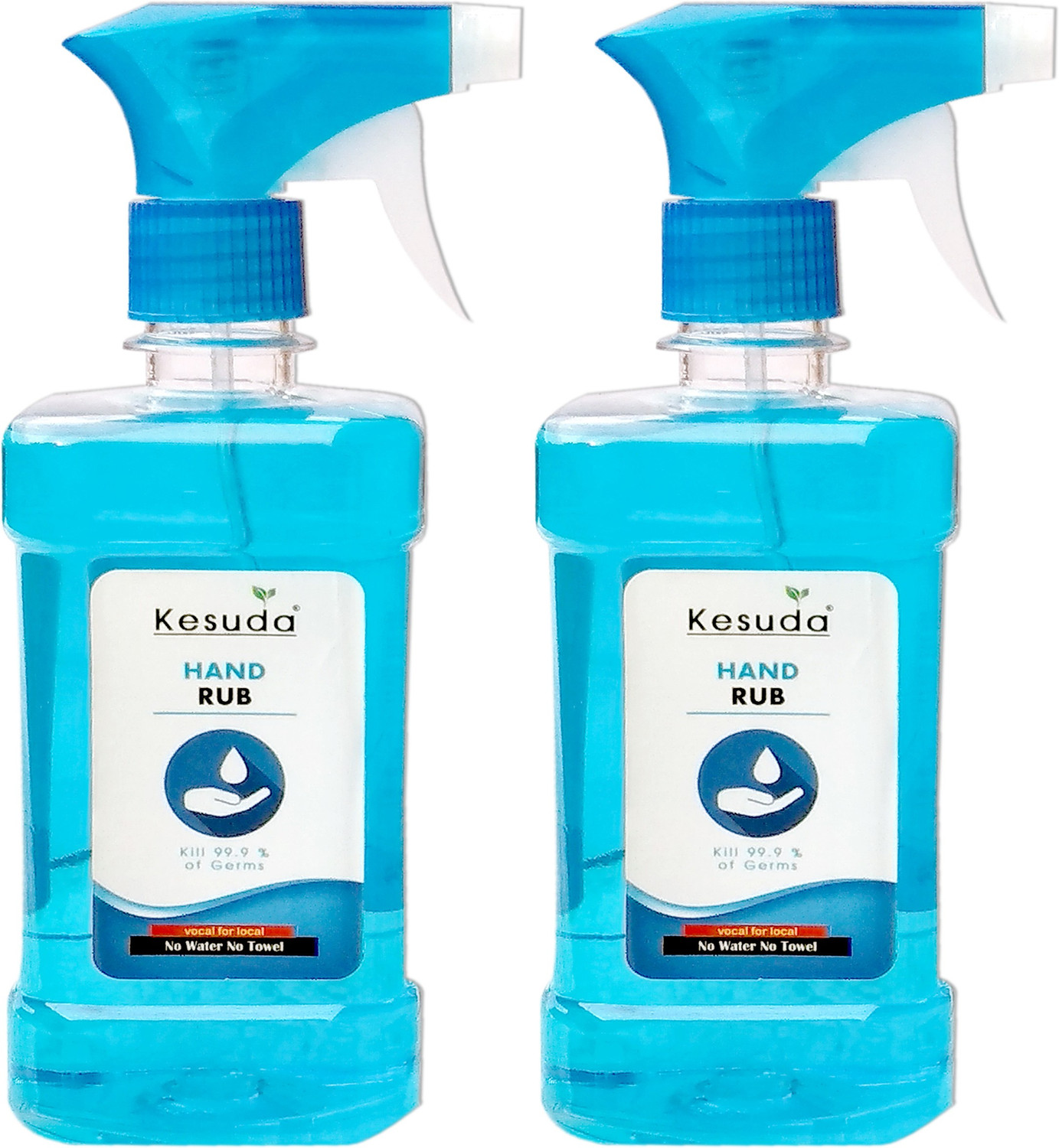 Image of KESUDA 2pcs 500ml Hand Rub LIQUID Base Sanitizer Spray Sanitizer Spray Pump Dispenser
