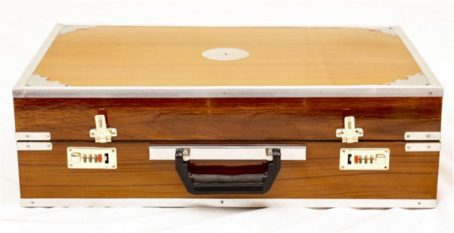 Image of MMB 9 Stopper 7 /5 Bellow, 42 Key, 2 Reed Bass-Male, 3 .5 Octave, Harmonium with Cover, Standard Reed 3.5 Octave Hand Pumped Harmonium MMH32 3.5 Octave Hand Pumped Harmonium